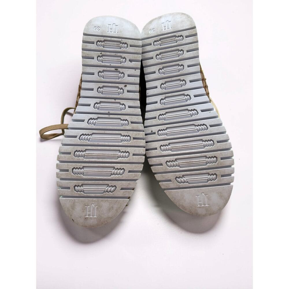 Ilse Jacobsen Hornbæk Tulip 4271 Knit Platform Sneakers Tan Sz 39/US 9 EUC - Picture 4 of 4